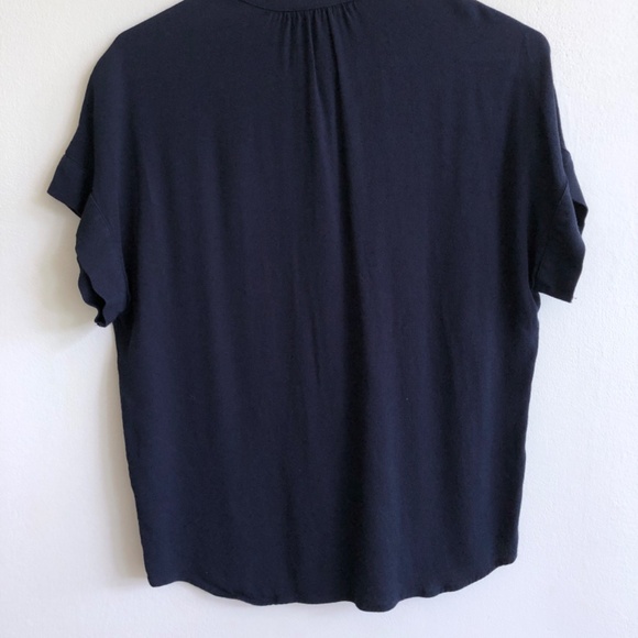 J. Crew Drapey Popover Shirt in Navy, Petite Small -  Point Sur Collection - Picture 7 of 7